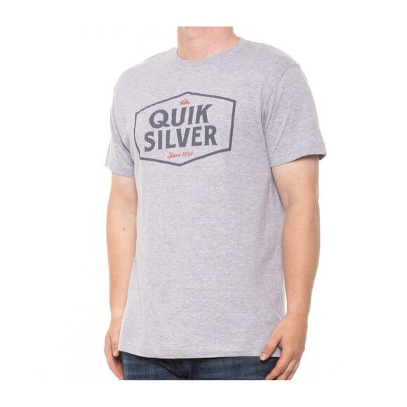 Quiksilver Surfer Empty Space T-Shirt - Short Sleeve Gray Men's New Small S - Picture 1 of 3